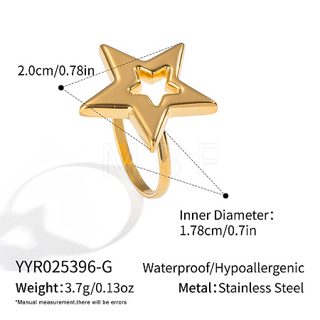 304 Stainless Steel Finger Rings for Women ZR4552-1-1