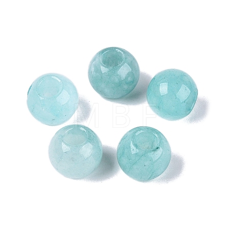 Natural White Jade European Beads G-Q607-01A-04-1