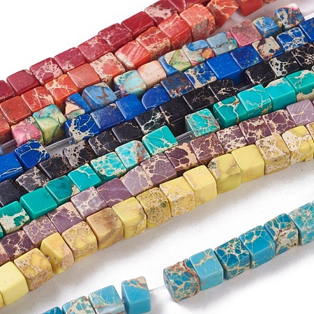 Natural Imperial Jasper Beads Strands G-I248-02-1