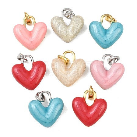 Brass Micro Pave Cubic Zirconia Pendants KK-K413-09-1