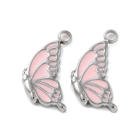 304 Stainless Steel with Enamel Charms STAS-L022-400P-05-1