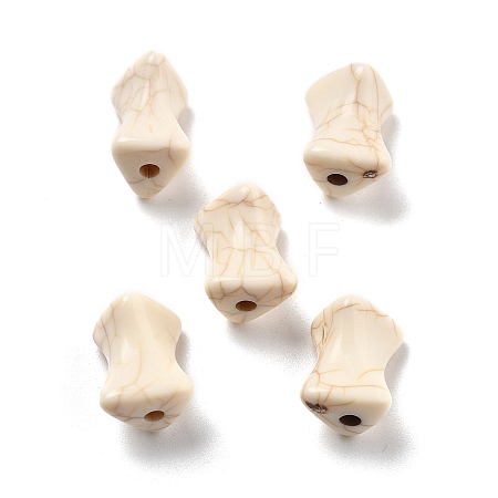 Crackle Opaque Acrylic Beads OACR-Z026-16-1