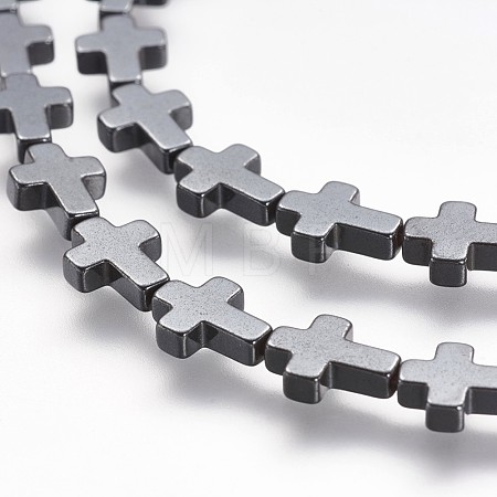 Non-magnetic Synthetic Hematite Beads Strands X-G-P218-16-09-1