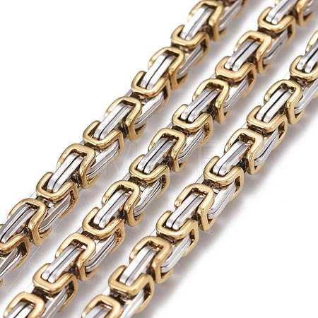 304 Stainless Steel Byzantine Chains CHS-K010-03A-PG-1