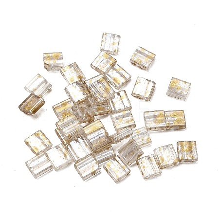 2-Hole Transparent Glass Seed Beads SEED-S023-30C-31-1