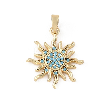 Brass & Rhinestone Pendants RB-CBA4B36-02G-02-1