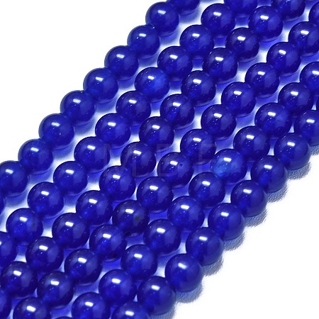 Natural Malaysia Jade Beads Strands G-L645-C01-6mm-18-1