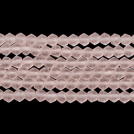 Imitate Austrian Crystal Frosted Glass Beads Strands GLAA-F029-TM4mm-B26-1