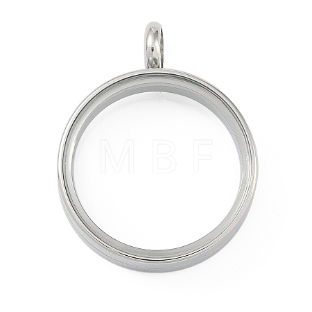 304 Stainless Stee Locket Pendants STAS-S132-16P-03-1