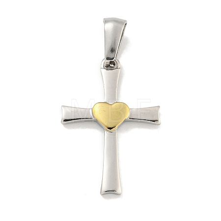 304 Stainless Steel Pendants STAS-C102-14GP-1