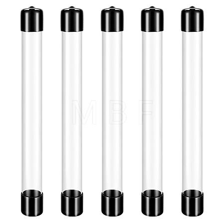 5Pcs PVC Plastic Transparent Storage Tube FIND-GA0008-68A-1
