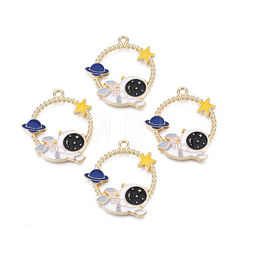 Alloy Enamel Pendants ENAM-N055-100-1