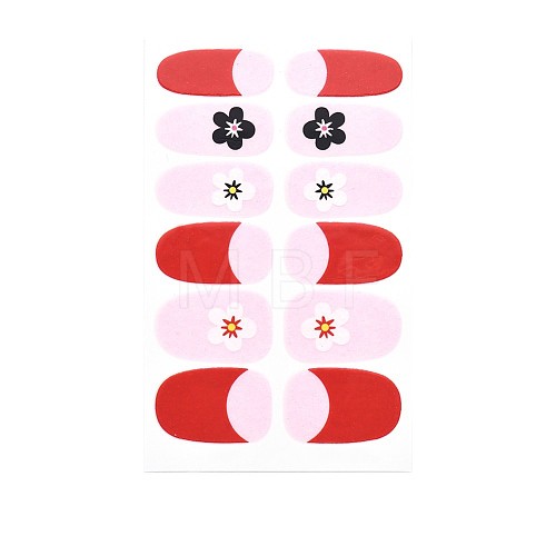 Flower Series Full Cover Nail Decal Stickers MRMJ-T109-WSZ468-1