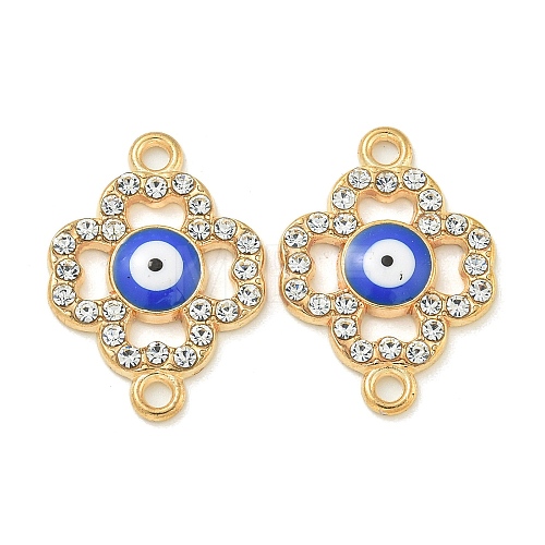 Alloy Blue Enamel Connector Charms ENAM-S003-02I-1