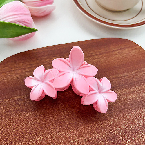 Candy Color Three Flower Plastic Claw Hair Clips PW-WG6FDF6-04-1