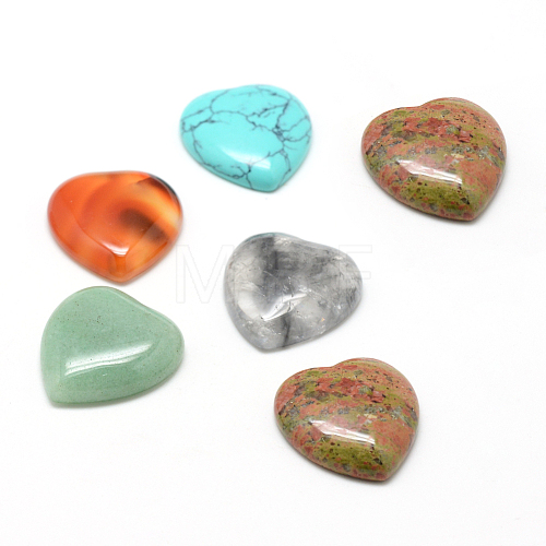 Natural & Synthetic Mixed Stone Cabochons G-T029-10mm-M-1