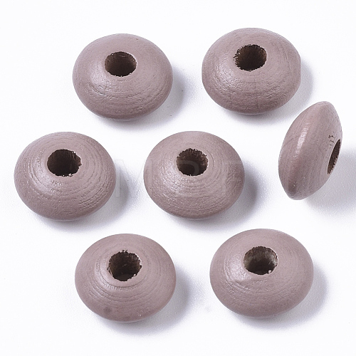 Dyed Natural Beech Wood Beads WOOD-T015-43D-1