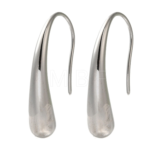 304 Stainless Steel Teardrop Dangle Earrings for Women EJEW-S237-08-1