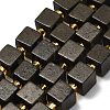 Natural Gold Pyrite/Golden Pyrite Beads Strands G-F833-N01-01-2
