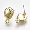 Alloy Stud Earring Findings PALLOY-T065-33-2