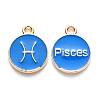 Alloy Enamel Pendants X-ENAM-S124-01A-02H-1