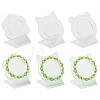 4Pcs Clear Acrylic Slant Back Single Bracelet Bangle Display Stands AC-FS5191-01C-2