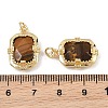 Natural Tiger Eye Faceted Pendants GG-CBA4154-02G-03-3