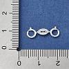 S925 Sterling Silver Double Spring Ring Clasps STER-R003-08S-3