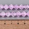 Transparent Crackle Glass Beads Strands GLAA-Q115-04A-08-4