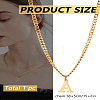 1Pc 304 Stainless Steel Letter Pendant Necklaces NJEW-LP0001-33A-G-2