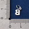 925 Sterling Silver Letter Charms STER-C012-01S-B-3