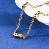 304 Stainless Steel Rope Chain Bracelets for Women BJEW-C094-05G-3