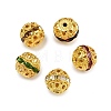 Brass Rhinestone Beads RB-A011-10mm-G-4