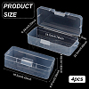 Transparent Plastic Storage Boxes LS-CON-WH0094-35B-2