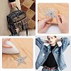 Fingerinspire 5Pcs 5 Style Glitter Enamel Hotfix Crystal Rhinestone DIY-FG0002-40-5