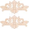 Olycraft Rubber Wood Carved Onlay Applique AJEW-OC0001-51A-1