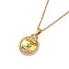 Titanium Steel Constellation Pendant Cable Chain Necklaces for Women Men PW-WG22DB4-03-1