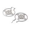 304 Stainless Steel Hoop Earrings EJEW-P271-02B-P-2