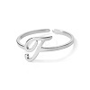 Adjustable 201 Stainless Steel Letter Open Cuff Rings for Women FS-WG61269-46-1