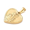 304 Stainless Steel Pendants STAS-D207-17G-2