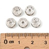Iron Crystal Rhinestone Spacer Beads RB-A009-8MM-S-4