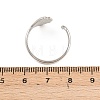 304 Stainless Steel Cuff Open Rings RJEW-Z125-04P-01-5