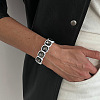 Alloy Acrylic Bangles for Women Men WG026E8-02-1