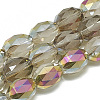Electroplate Glass Beads Strands EGLA-Q104-A06-1