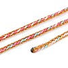 100M Segment Dyed Round Nylon & PET & Polyester Metallic Braided Cord OCOR-N009-01E-2