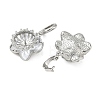 Brass Micro Pave Cubic Zirconia and Enamel Peg Bails Pendants KK-C172-18P-2