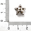 Brass Micro Pave Cubic Zirconia Bead KK-L229-034P-3