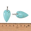 Synthetic Turquoise Pendants G-H359-04P-02-3