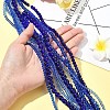 Electroplate Glass Beads Strands EGLA-FS0001-42D-8