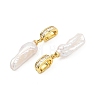 Natural Baroque Pearl Keshi Pearl Pendants PALLOY-JF05356-3
